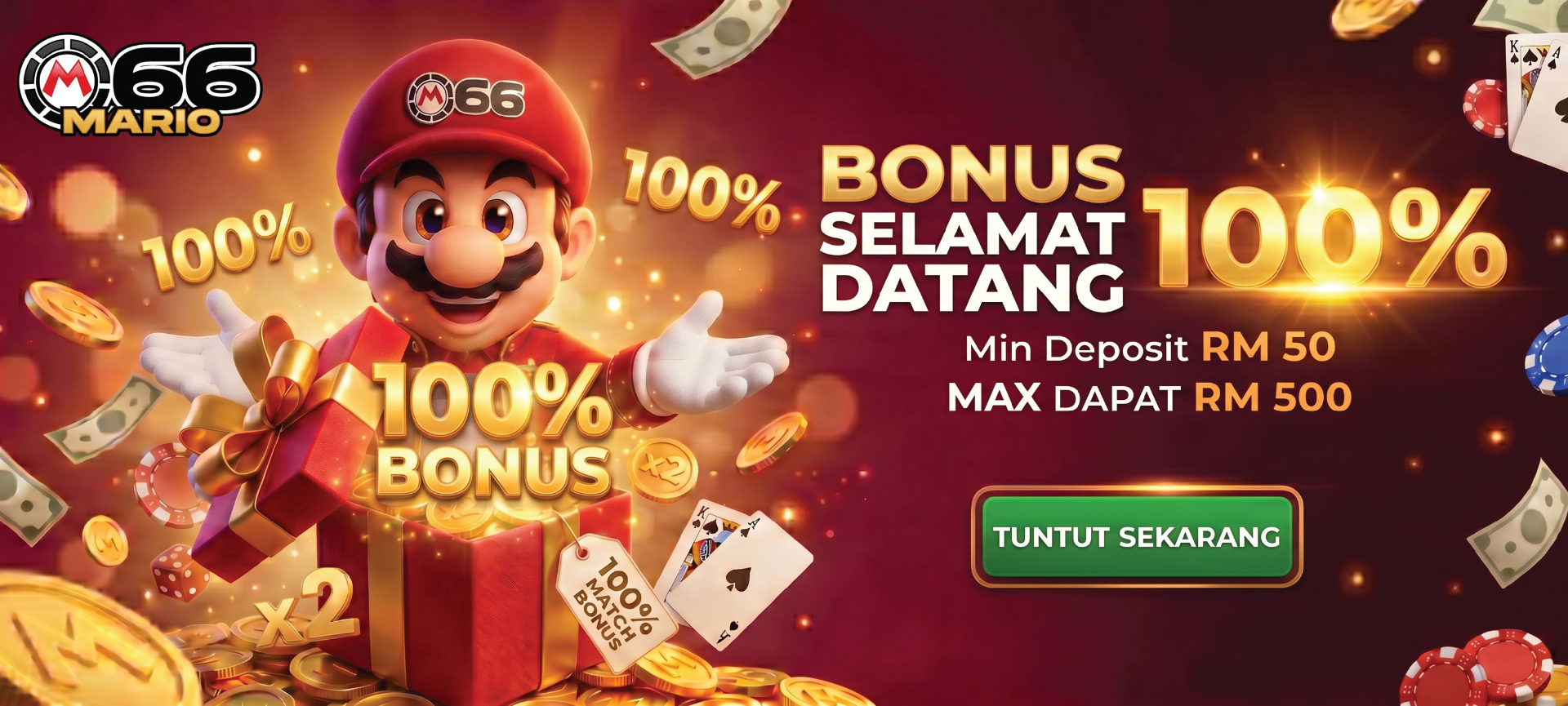 Bonus Selamat Datang 100%